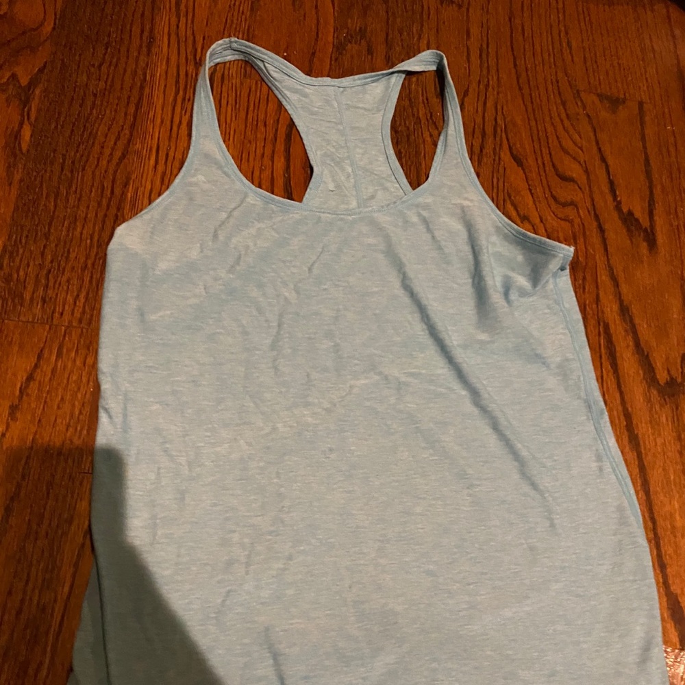Blue workout top